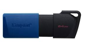 PEN DRIVE USB KINGSTON 3.2 64GB BLACK/BLUE